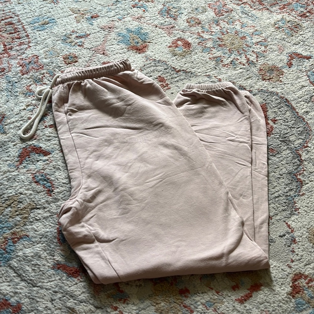 Aerie light pink sweats